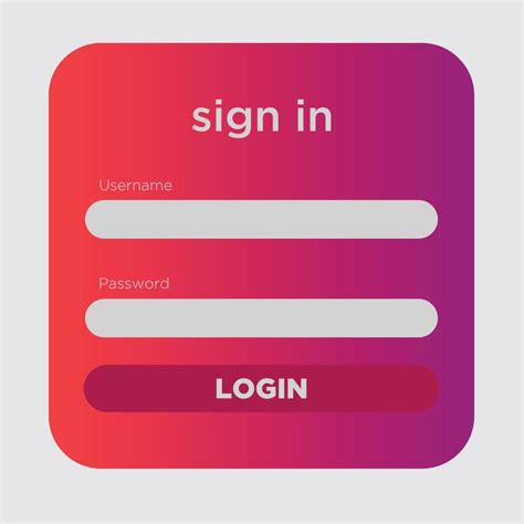 login page.